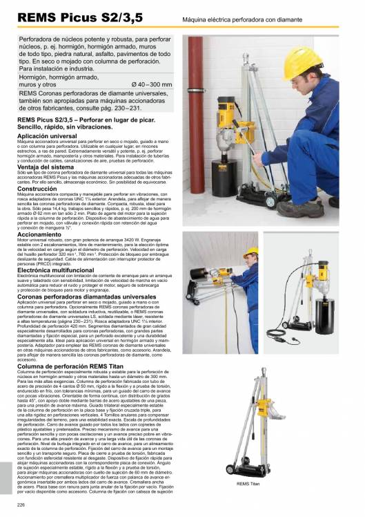 Catálogo general REMS 2015 226 Catálogo general REMS 2015 226