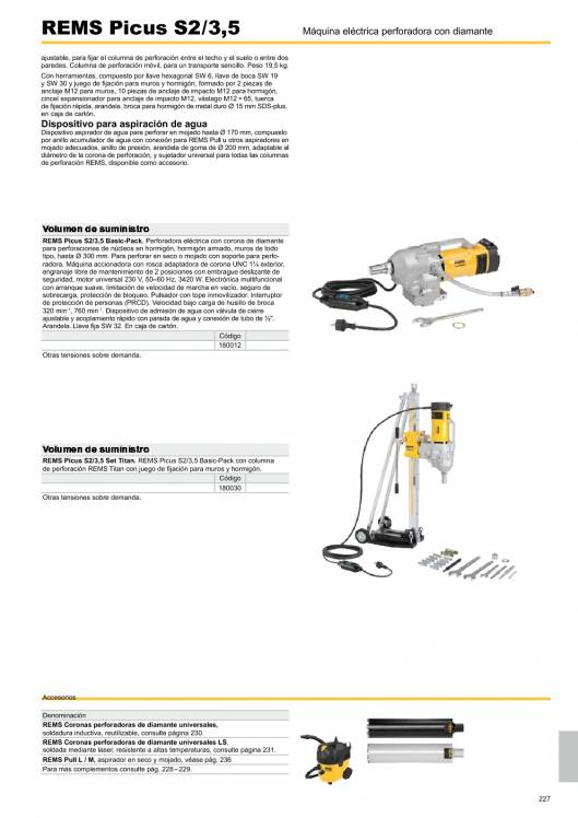 Catálogo general REMS 2015 227 Catálogo general REMS 2015 227