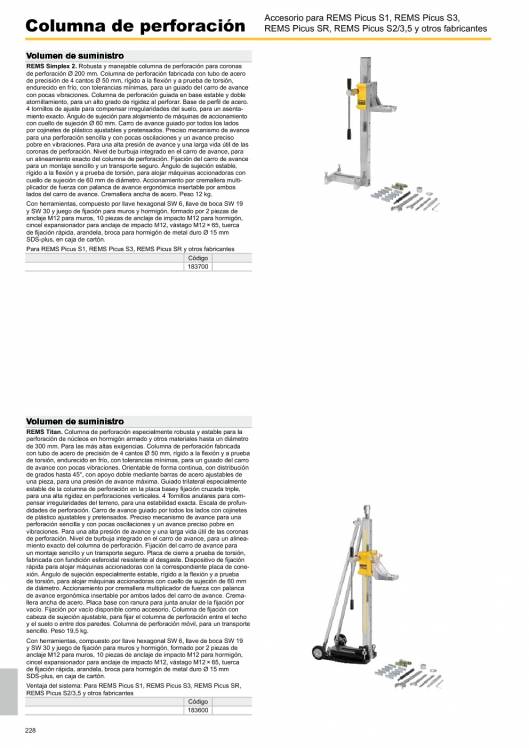 Catálogo general REMS 2015 228 Catálogo general REMS 2015 228