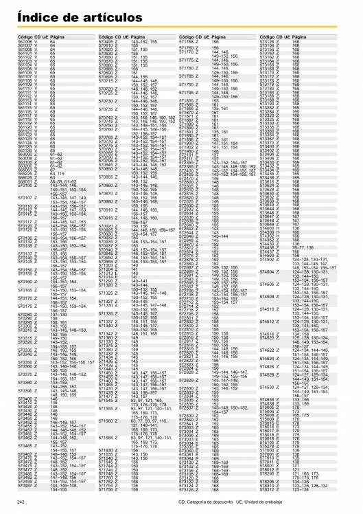 Catálogo general REMS 2015 242 Catálogo general REMS 2015 242