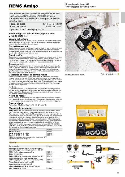 Catálogo general REMS 2015 27 Catálogo general REMS 2015 27