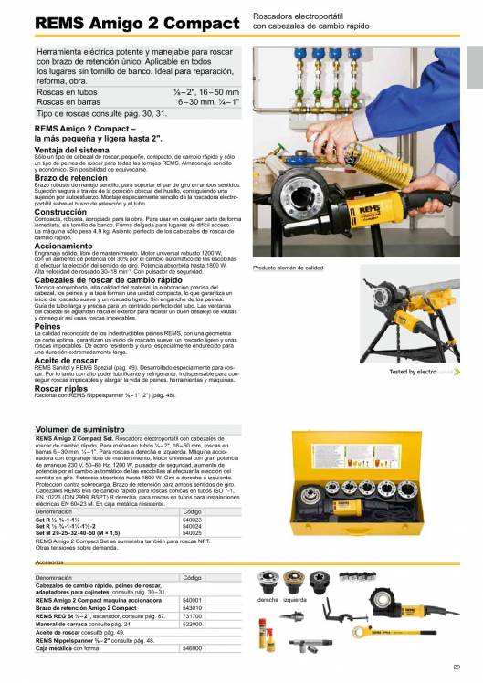 Catálogo general REMS 2015 29 Catálogo general REMS 2015 29