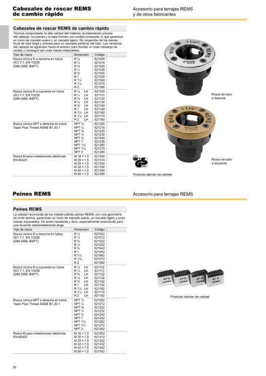 Catálogo general REMS 2015 30 Catálogo general REMS 2015 30
