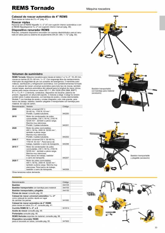 Catálogo general REMS 2015 33 Catálogo general REMS 2015 33