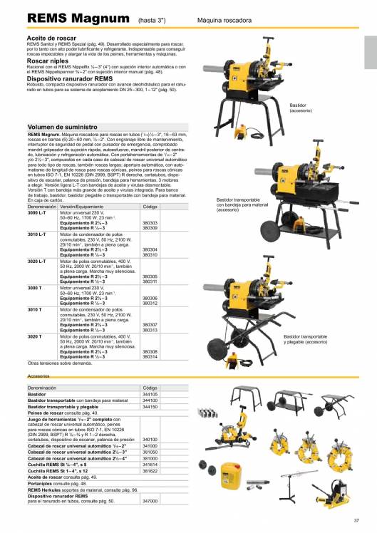 Catálogo general REMS 2015 37 Catálogo general REMS 2015 37