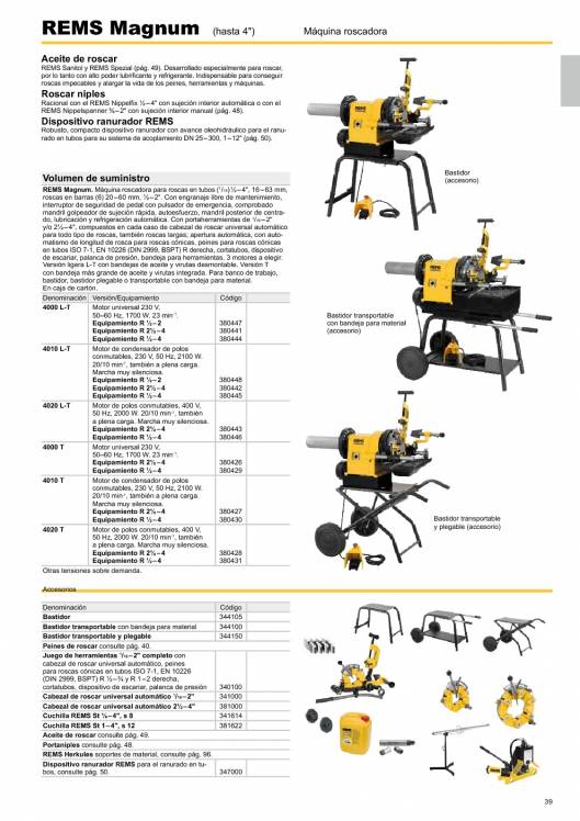 Catálogo general REMS 2015 39 Catálogo general REMS 2015 39