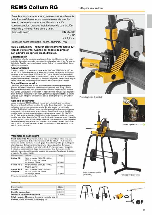 Catálogo general REMS 2015 51 Catálogo general REMS 2015 51