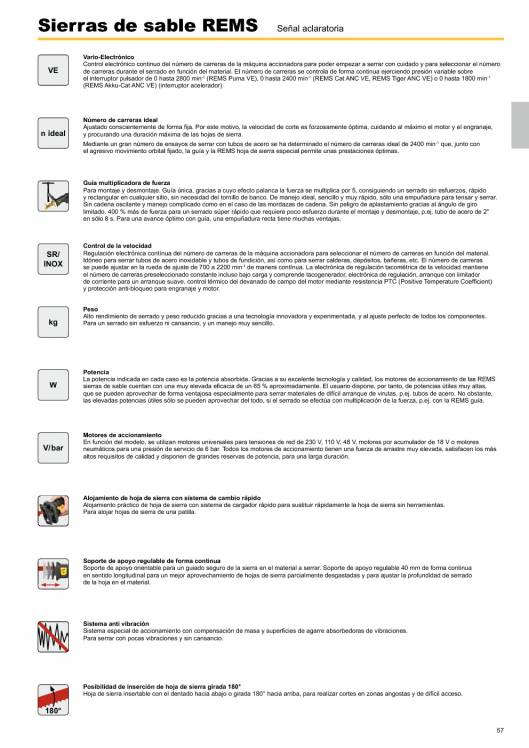 Catálogo general REMS 2015 57 Catálogo general REMS 2015 57