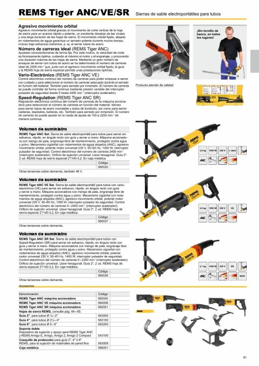 Catálogo general REMS 2015 61 Catálogo general REMS 2015 61