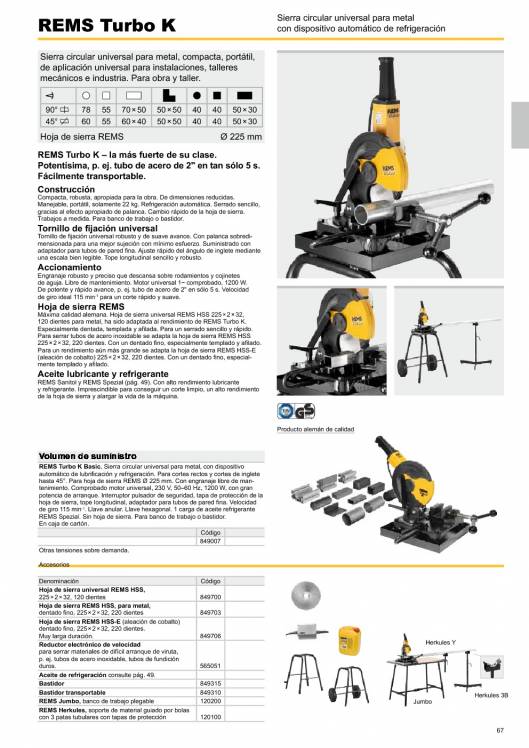 Catálogo general REMS 2015 67 Catálogo general REMS 2015 67