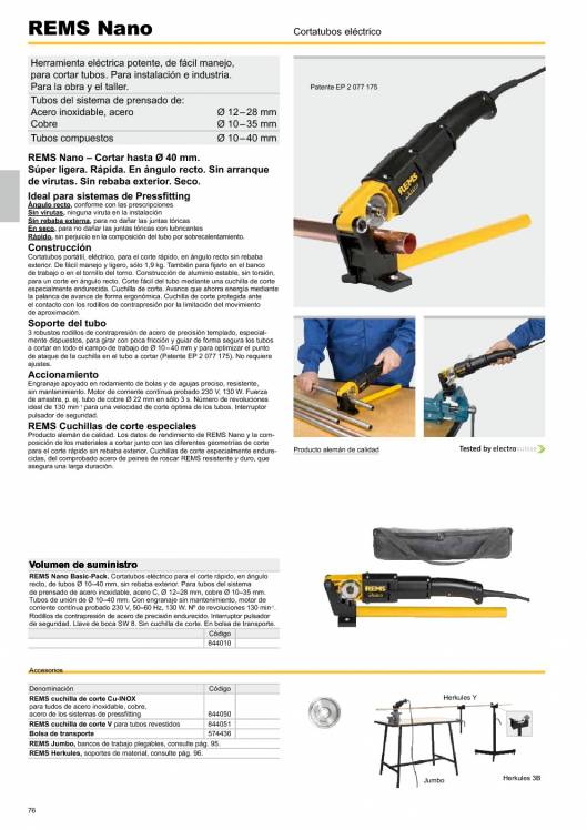 Catálogo general REMS 2015 76 Catálogo general REMS 2015 76