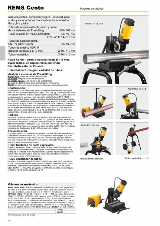 Catálogo general REMS 2015 78 Catálogo general REMS 2015 78