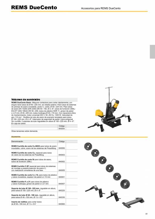 Catálogo general REMS 2015 81 Catálogo general REMS 2015 81