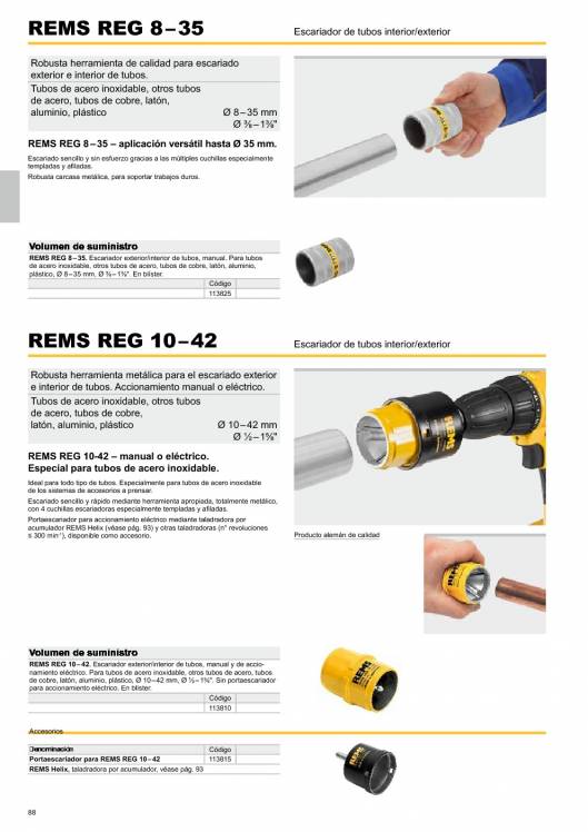 Catálogo general REMS 2015 88 Catálogo general REMS 2015 88