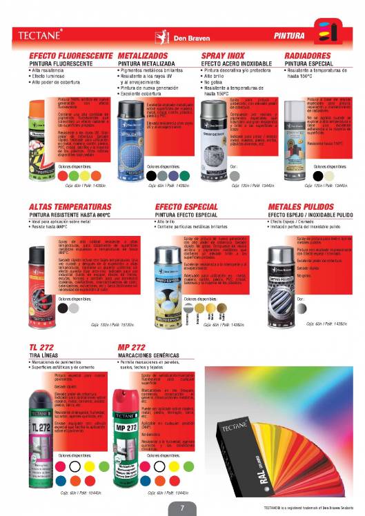 Catálogo general de sprays TECTANE 2014 7