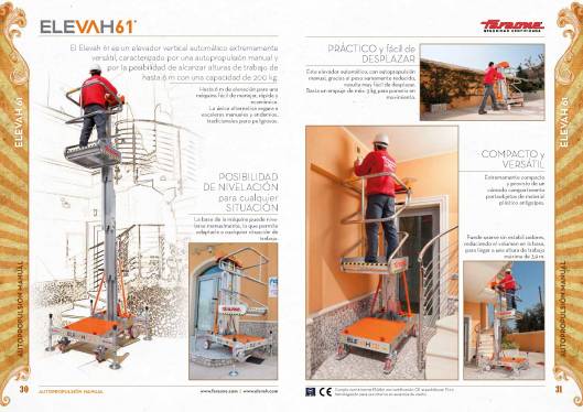 Catálogo de plataformas elevadoras ELEVAH 17