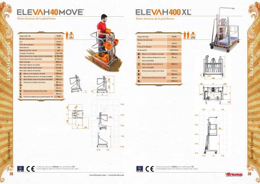 Catálogo de plataformas elevadoras ELEVAH 21