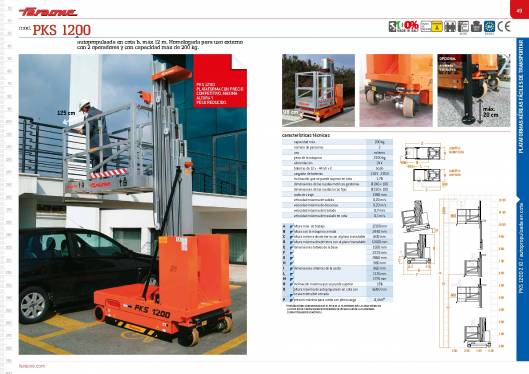 Catálogo de plataformas elevadoras ELEVAH 26