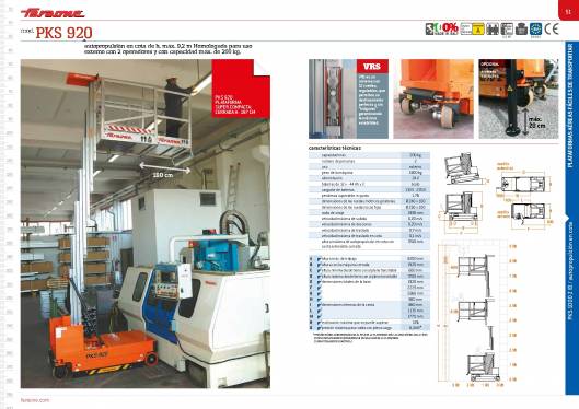 Catálogo de plataformas elevadoras ELEVAH 27