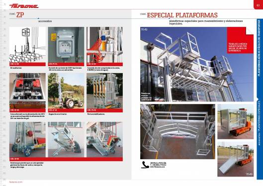 Catálogo de plataformas elevadoras ELEVAH 33