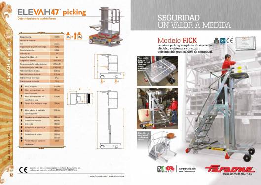 Catálogo de plataformas elevadoras ELEVAH 8