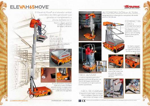 Catálogo de plataformas elevadoras ELEVAH 10