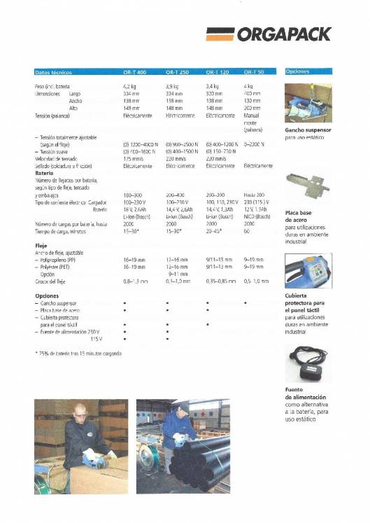 COMOSA STRAPP OR T 120. Flejadora. 2