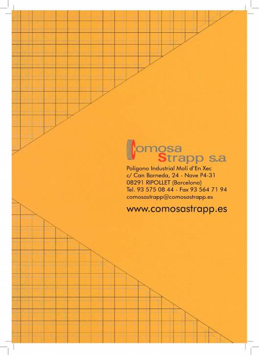 COMOSA STRAPP. Flejes de polipropileno y poliéster. 4