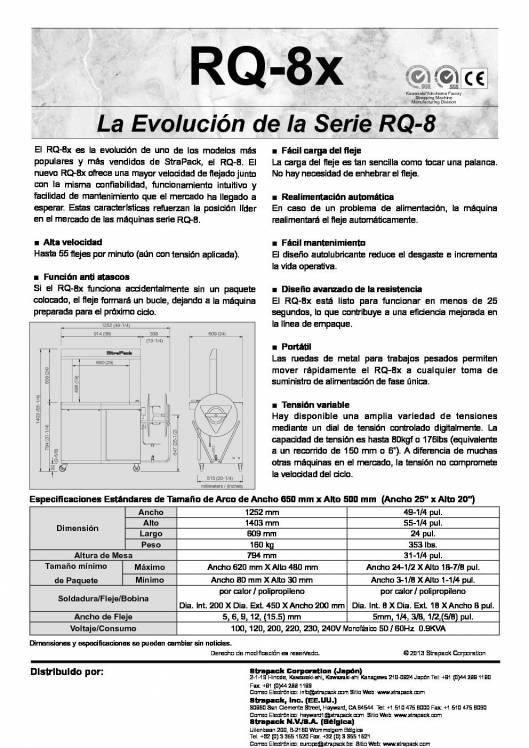 COMOSA STRAPP RQ-8X. Flejadora automática. 2