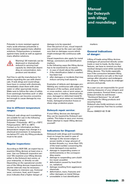 DOLEZYCH. Roundslings. 9