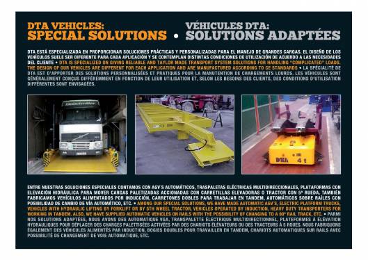 Catálogo DTA. Vehículos para transporte interno 19