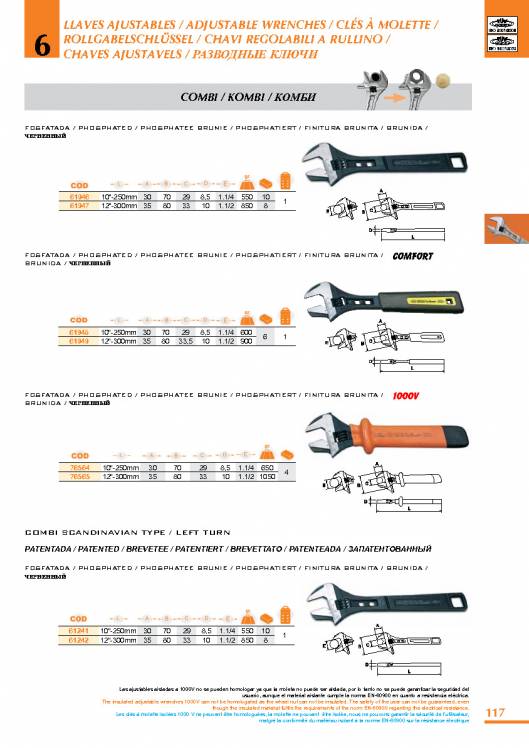 Llaves ajustables de EGA MASTER. 9