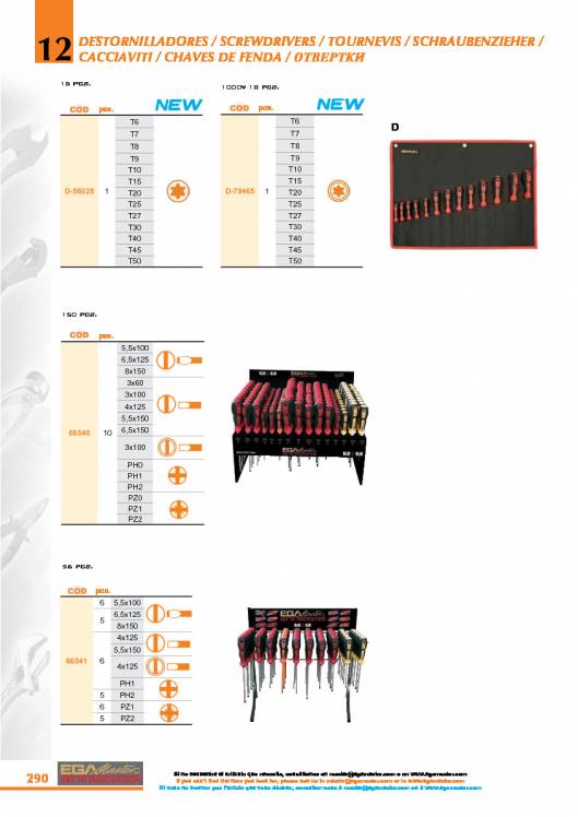 Destornilladores de EGA MASTER. 22
