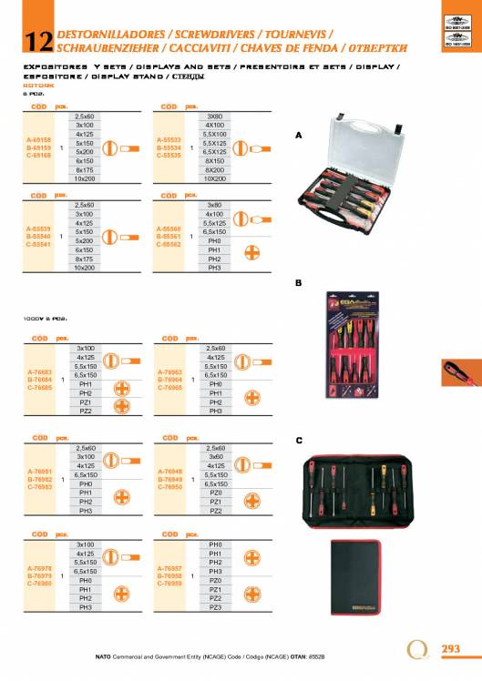 Destornilladores de EGA MASTER. 25
