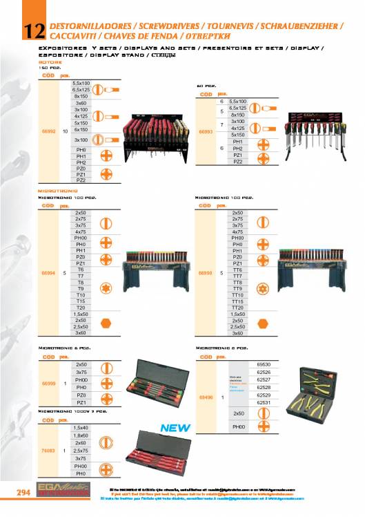 Destornilladores de EGA MASTER. 26