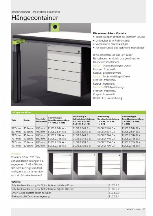 Catálogo ELNEOS CONNECT Bancos de trabajo 84