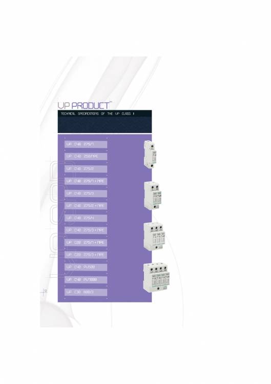 Equipments for protection against transient overvoltage up FANOX 12