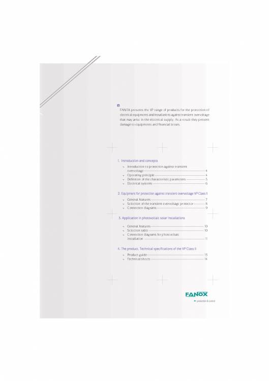 Equipments for protection against transient overvoltage up FANOX 3