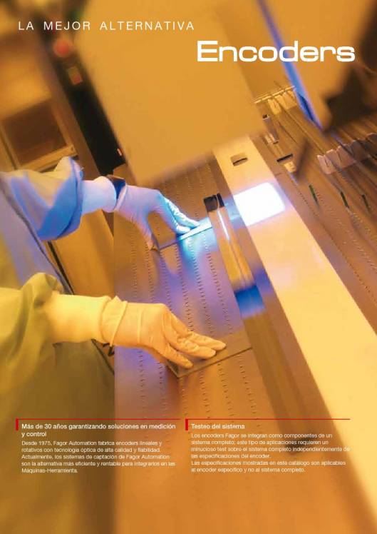 FAGOR AUTOMATION. Encoders lineales y angulares 2