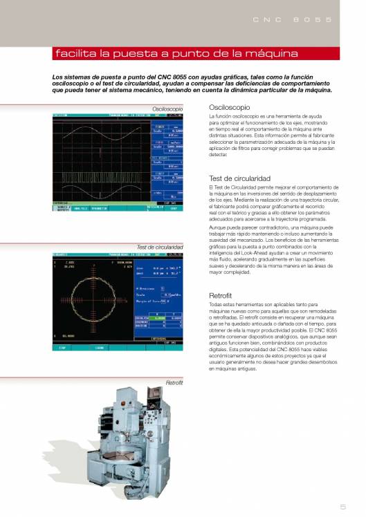 FAGOR CNC 8055. Control numérico CNC 5