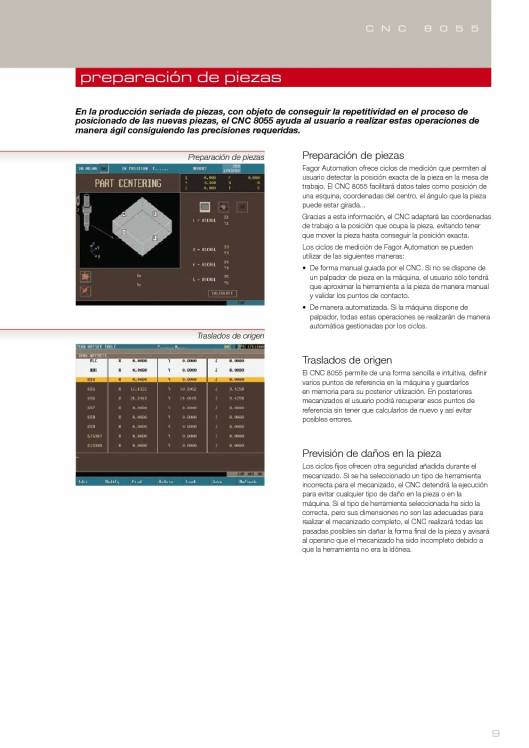 FAGOR CNC 8055. Control numérico CNC 9