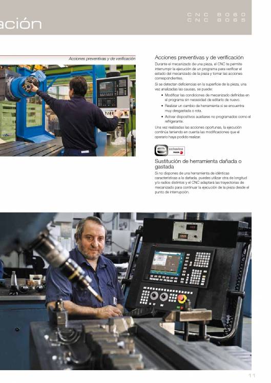 FAGOR CNC 8060 8065. Control numérico CNC 11