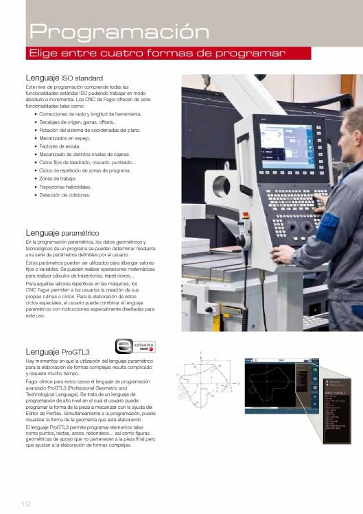 FAGOR CNC 8060 8065. Control numérico CNC 12