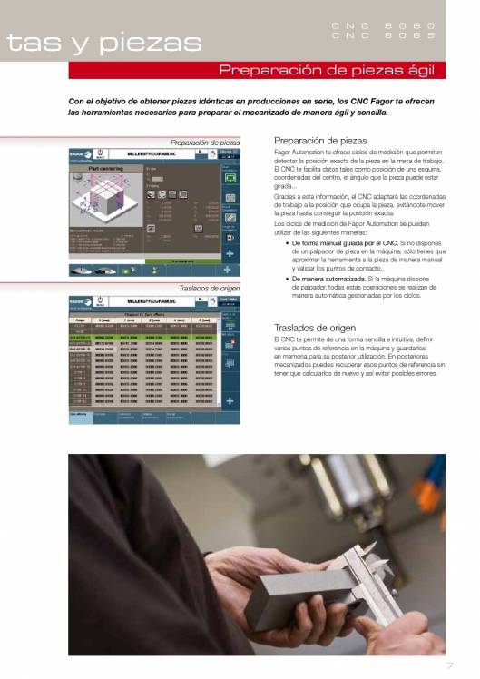 FAGOR CNC 8060 8065. Control numérico CNC 7