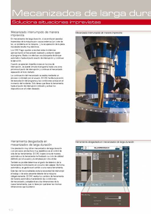 FAGOR CNC 8060 8065. Control numérico CNC 10