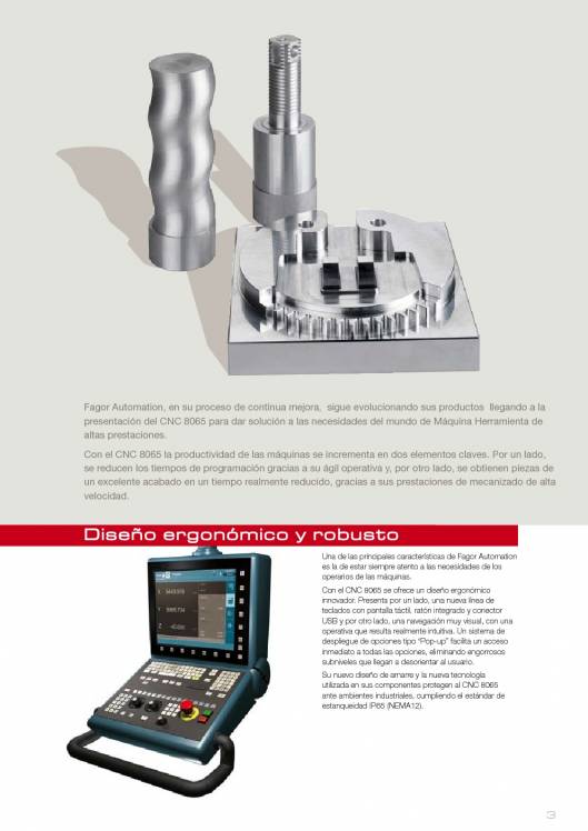 FAGOR CNC 8065. Control numérico CNC 3