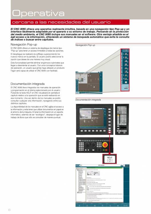 FAGOR CNC 8065. Control numérico CNC 6