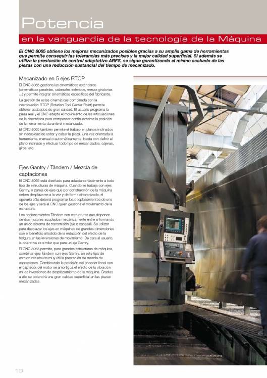 FAGOR CNC 8065. Control numérico CNC 10