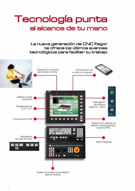 FAGOR CNC 8070 OL. Control numérico CNC 2