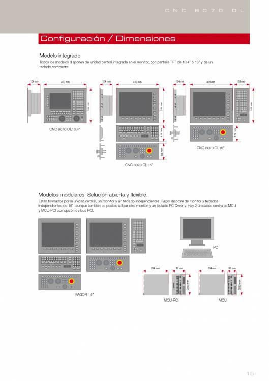 FAGOR CNC 8070 OL. Control numérico CNC 15